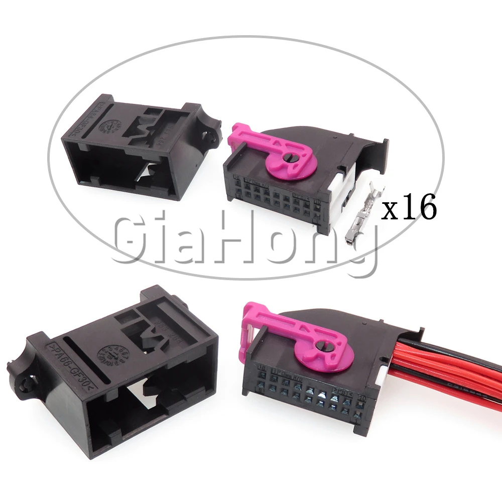 1 Set 18 Ways Auto Parts 5Q0 972 718A Ecu 5Q0972718A 1-1355154-1Car Instrument Socket For Golf Lamando Automobile Conenctor