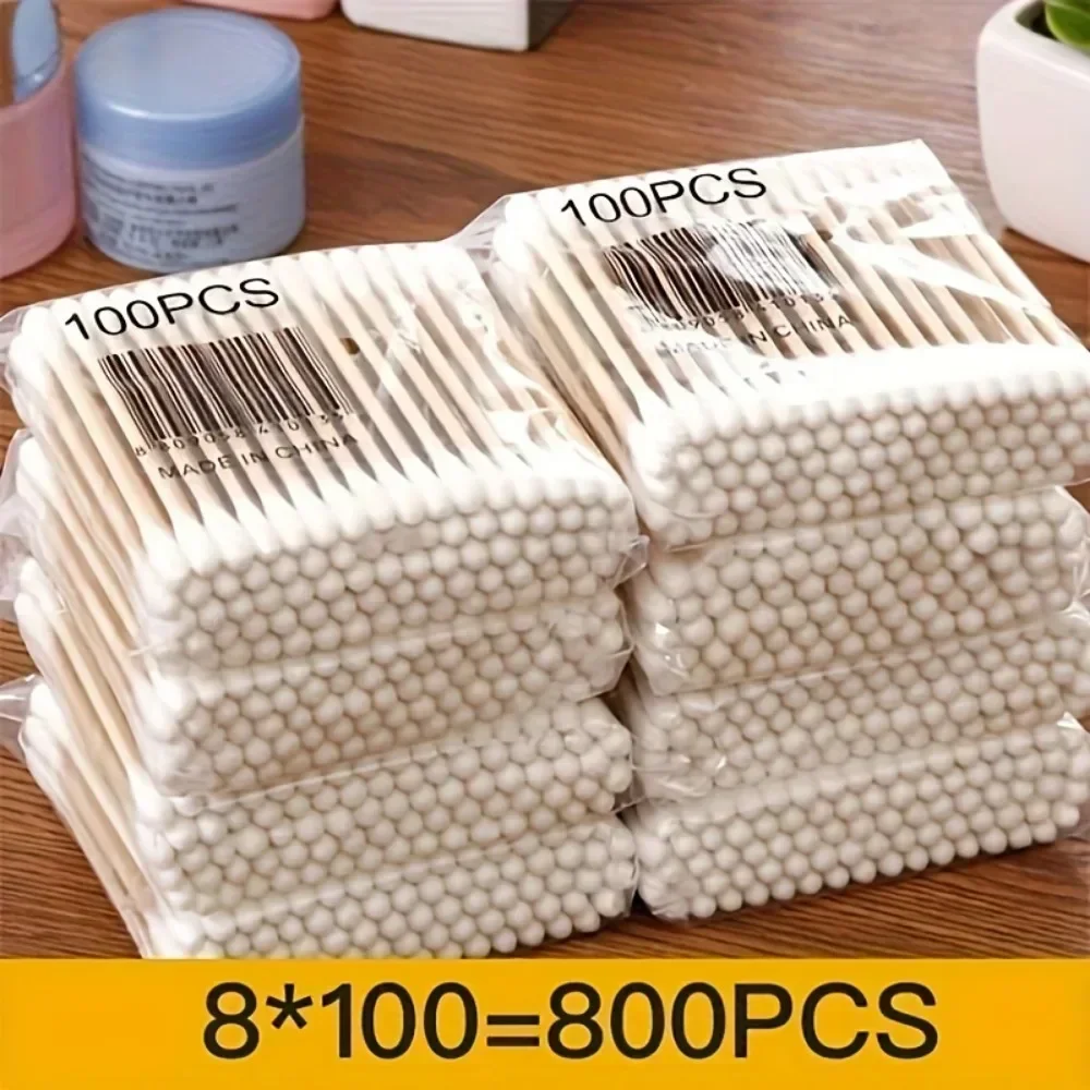 Cotton Swabs 100/300/500 /1000Pcs 20/40set Double-ended Cotton Swabs for makeup baby Ear Cleaning Sticks