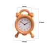 1Pc 1:12 Scale Alarm Clock Doll Kitchen Living Room Miniature Dollhouse Mini Home Decoration Toy Metal Candy Color Doll Clocks 6