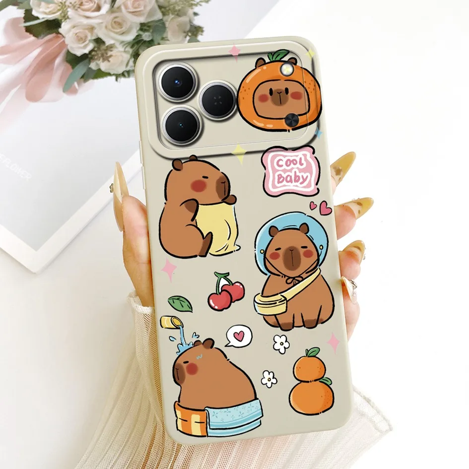 Cute Cartoon Cat Painted Soft Silicone Phone Case Cover