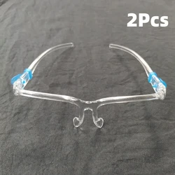 2-Pack Transparent Face Shield with Anti-Fog and Anti-Oil Protection (Transparent frames)