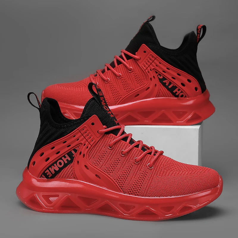 Men's Sports and Casual Shoes - Plaid and Fashionable, Breathable Mesh Upper, with Cushioning Support, Non-Slip Eva Soles, Laces, Low-Top Running Sneakers, Suitable for Training and Casual Wear