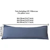 New Skin-friendly Couple Pillowcase Cozy Polyester Long Pillow Case Large Size 120 150 180cm Pillow Cover Hugging Pillow Case 2