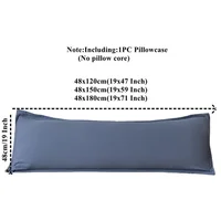 New Skin-friendly Couple Pillowcase Cozy Polyester Long Pillow Case Large Size 120 150 180cm Pillow Cover Hugging Pillow Case 2