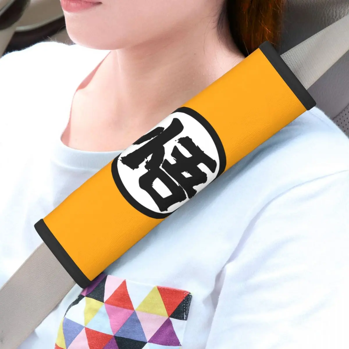 Car Seat Belt Accessory Cartoon Anime Gokus Seat Belt Cover Pad 2 PCS Auto Shoulder Strap