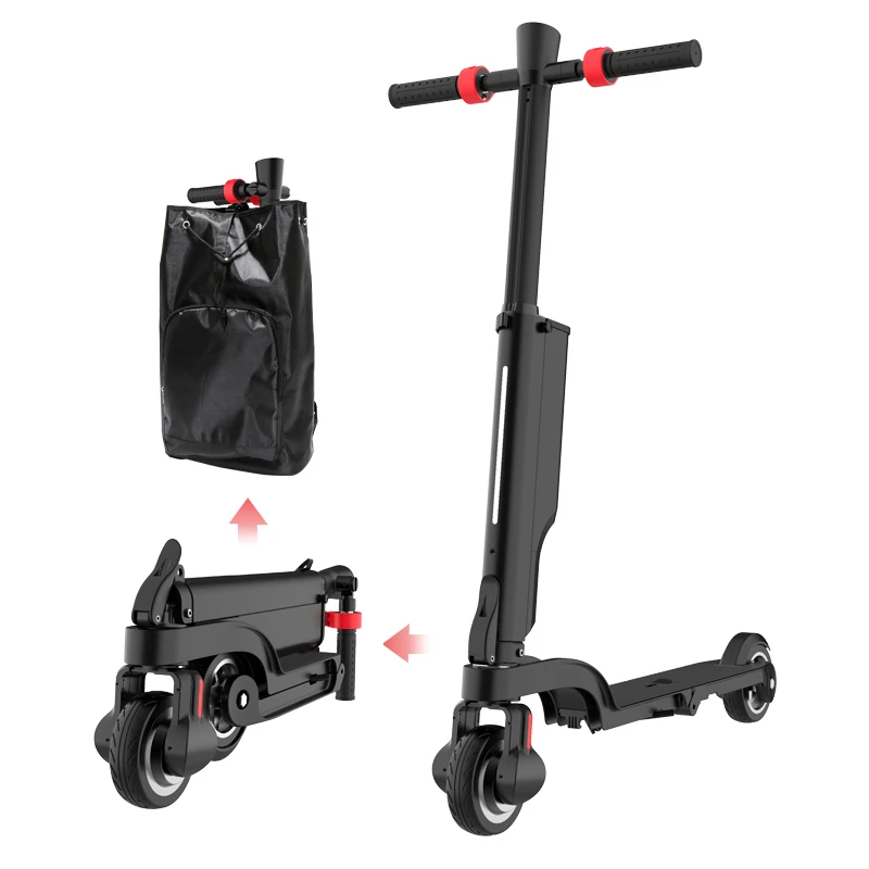 

HX X6 Fashion Folding Electric Scooter 36V 5Ah Escooter Mini Portable Backpack Electric Scooter 10kg Net Weight