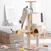 Pet Teeth Grinding and Anti Bite Toy Cartoon Plush Animal Cute Doll Self Fun and Soothing Pet Cat Toy Suitable for Home Play 2