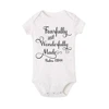 Fearfully and Wonderfully Made Bodysuit Faith Baby Romper Christian Baby Gift Religious Newbron Jumpsuit Boys Girls Clothes 3