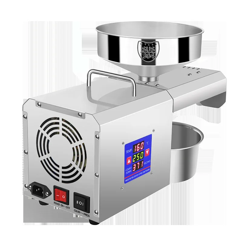 New Arrival Professional 1020W Oil Press For Coconut Oil Automatic Coconut Cold Oil Extractor Machine