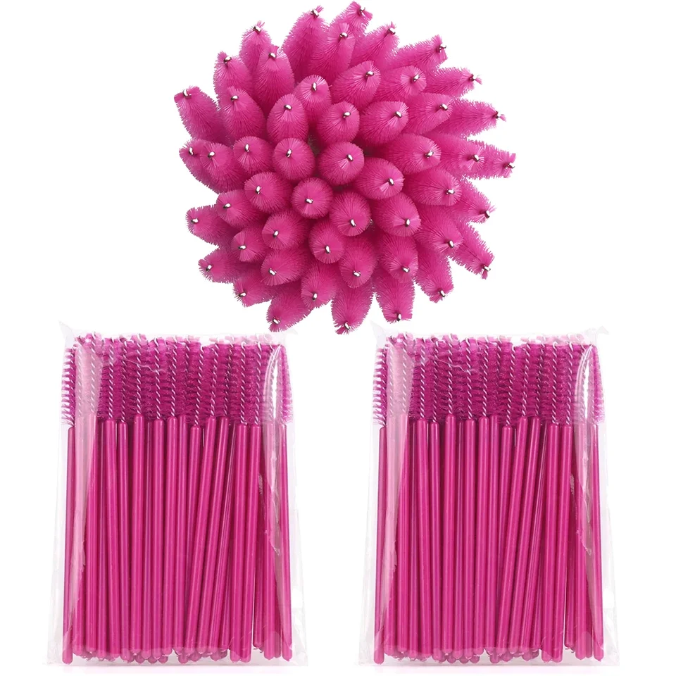 100 Disposable Eyelash Brushes for Makeup Artists