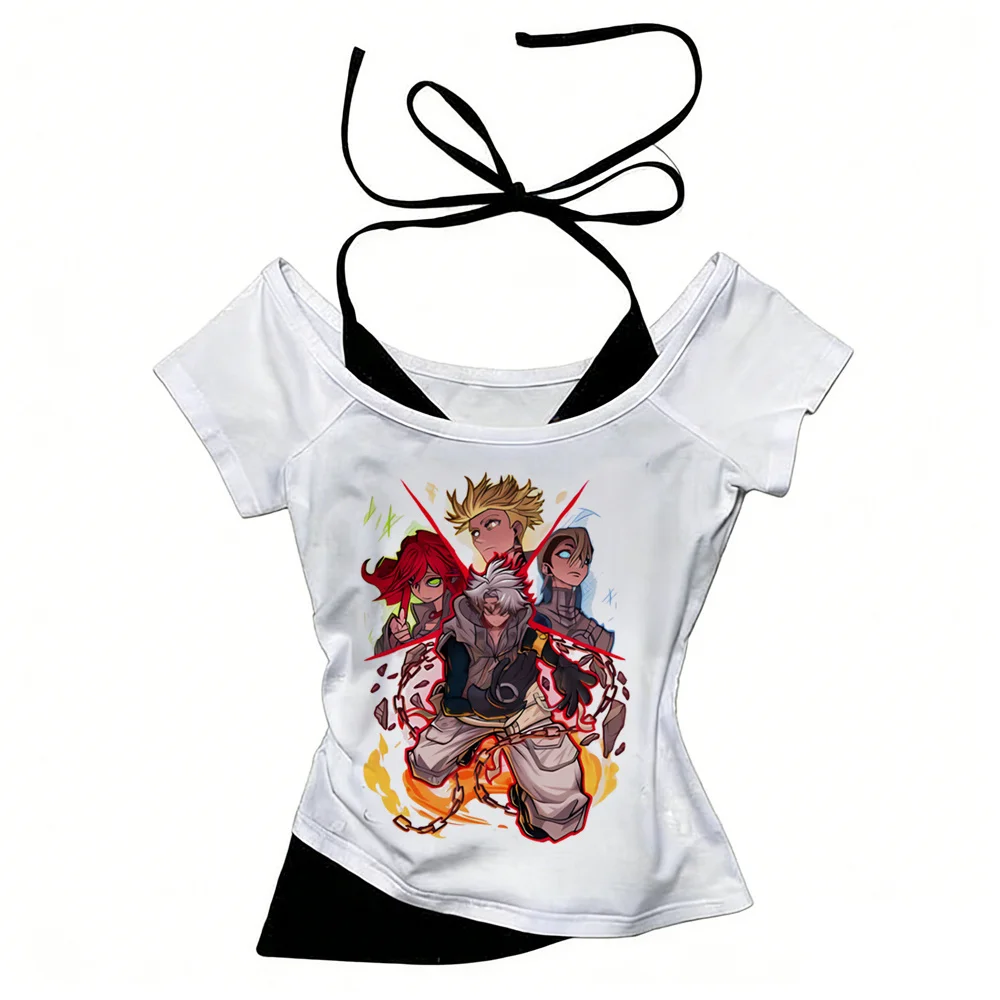 Gachiakuta Top-T-Shirts für Teenager im 2000er-Jahre-Stil, Pastell-Harajuku, klassisches Anime-Retro-T-Shirt, Hip-Hop, koreanische Kleidung, Pastell 2000er – Detail 8