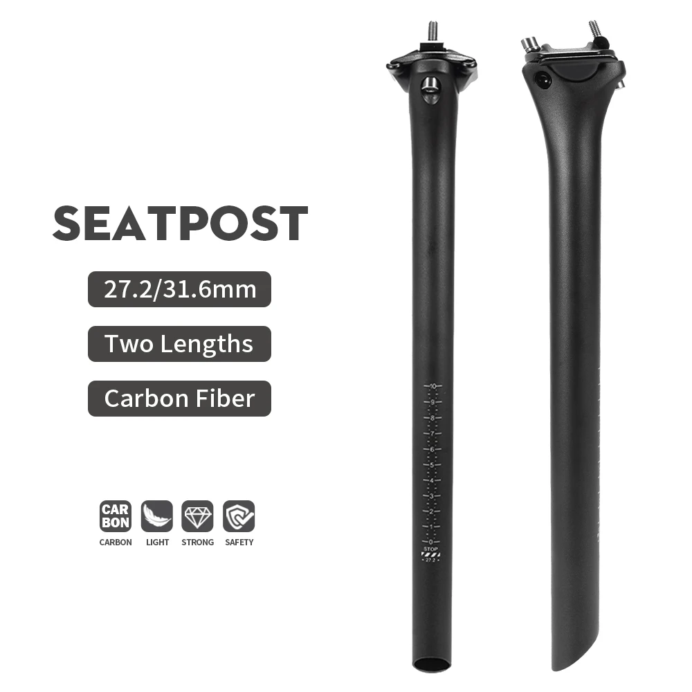 TOSEEK C70 No Logo Carbon Seatpost Light Weight