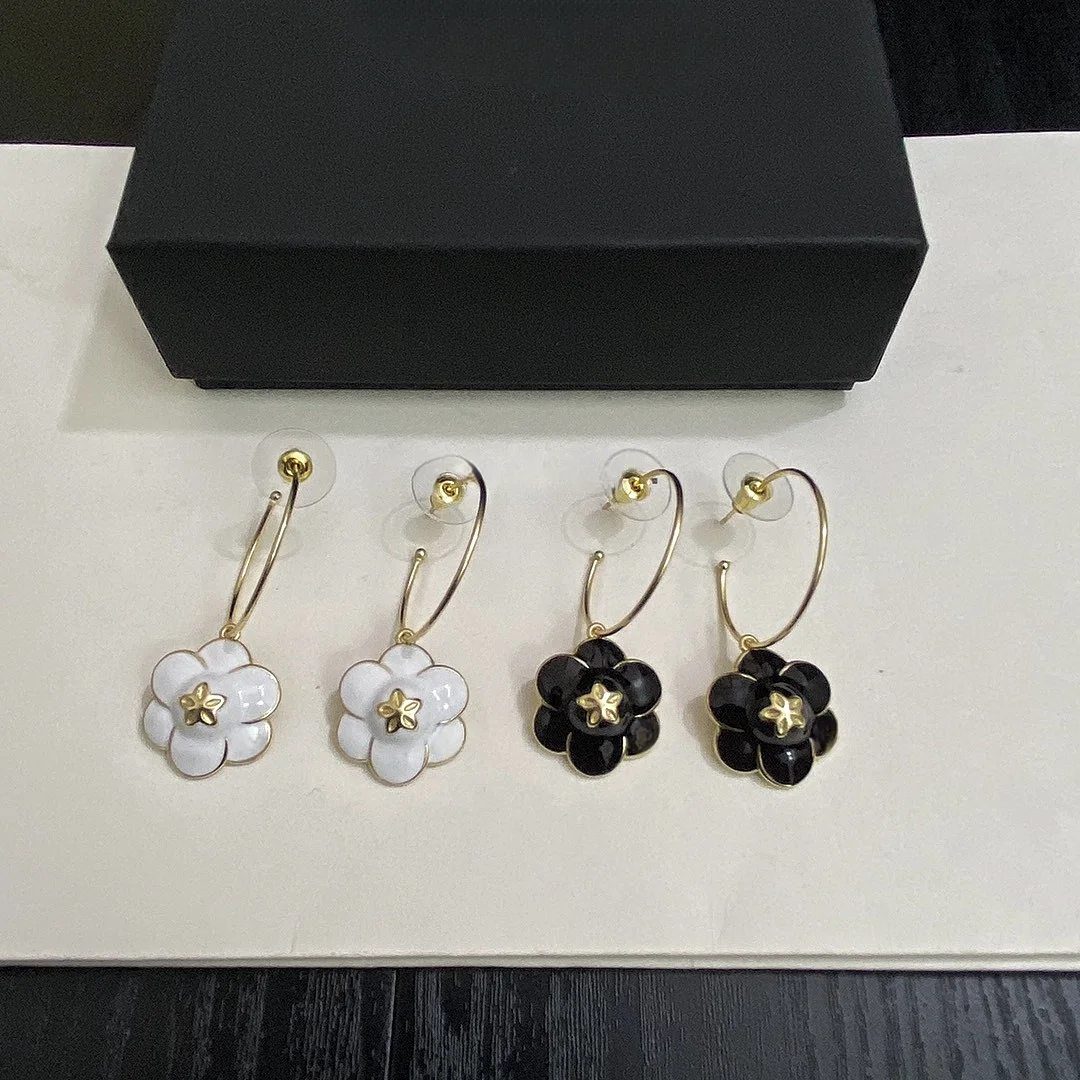 

Europe and the United States new new flower drip earrings
