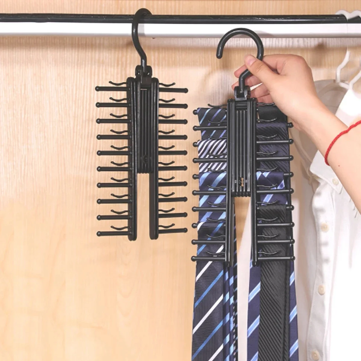 Tie Storage Hanger Large Capacity Bow Clip