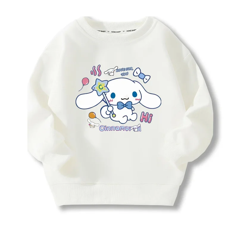 

Jade Dog Girl's Jacket Spring and Autumn Children's Sweater Round Neck Casual Middle and Large Children's Style Top