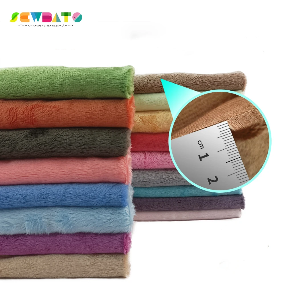 Handmade Short Pile Plush Fabric for DIY Projects and Home Decor