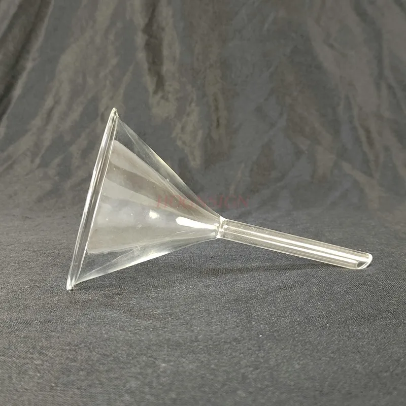 90mm Glass Funnel Triangle Funnel Cone Chemical Instrument Glass Instrument Middle School Lab Supplies