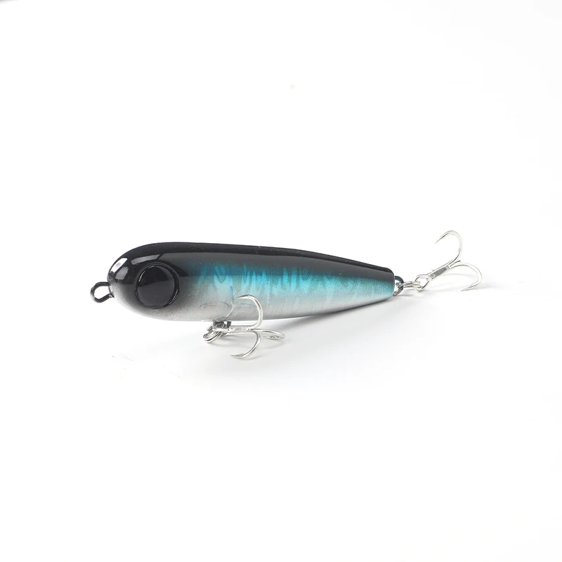 HAIMALUO HOPOPEN Floating Fishing Lures 76mm Pencil Top Water Saltwater Hard Baits Dog Walking Sea Bass Wobblers Lure Topwater