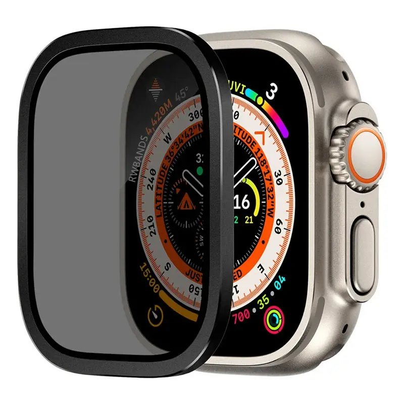 Aluminium Alloy Case+Tempered Glass for Apple Watch Ultra 2 49mm Anti-Scratch Screen Protector for iWatch Ultra 49mm Cover Film - Image 10