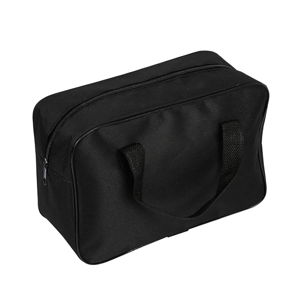 

Wide Mouth Tool Bag Large Capacity Car Air Pump Pouch Portable With Handle Storage Organizer Zipper Closure Travel Oxford Cloth