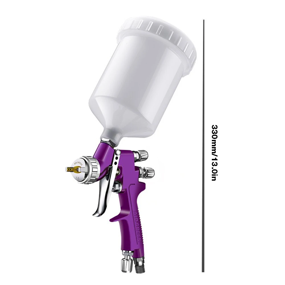HVLP Pneumatic Portable Car Paint Spray Gun High Atomization 1.3MM Nozzle Spray Paint Kit Car/Furniture Oil Repair Gun