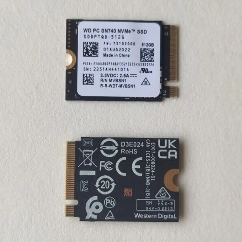 Western digital wd sn740 2tb 1tb 512gb m 2 ssd 2230 nvme pcie gen 4x4