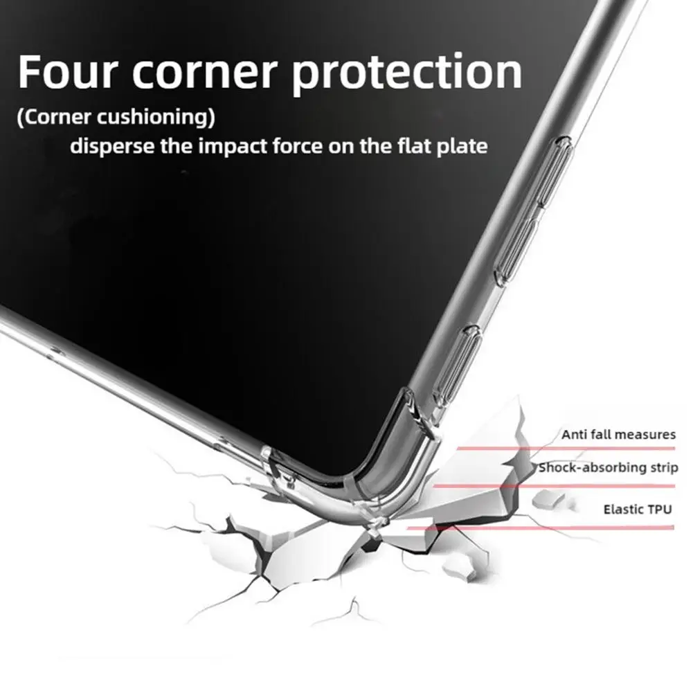 Ereader Case Pocketbook Verse Pro Color Silicone Protective Case EBook Clear TPU Back Cover Anti Drop Shockproof Protector Shell