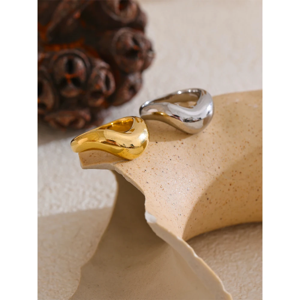 Yhpup Ring Minimalist Geometric for Women