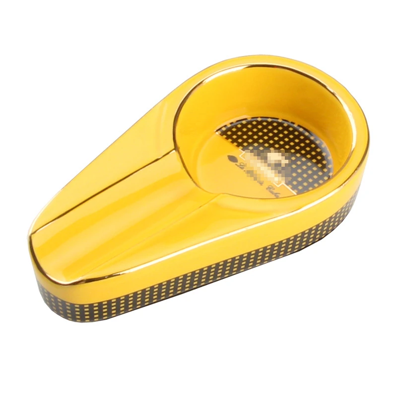 Cigar Ashtray Fashion Portable Single Slot Ceramic Ashtray Gift Boyfriend Husband portable ashtray ceramic ashtray cigarettes ashtray