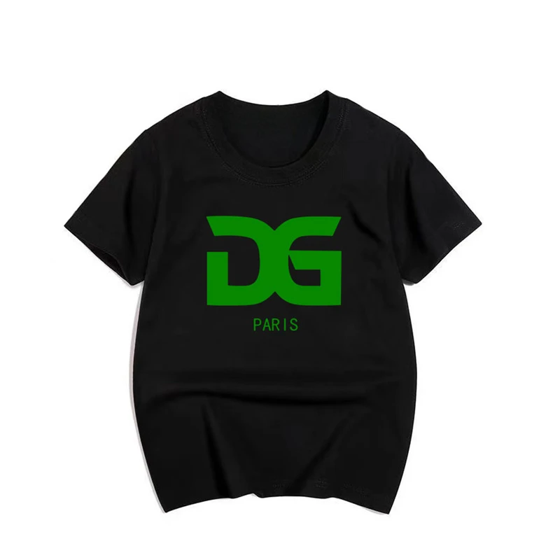 thumbnail image 1 of Camiseta de algodón para niños, camiseta de moda con estampado de letras para niñas y niños, camisetas de manga corta con cuello redondo para bebés, ropa para niños, 1 of 5
