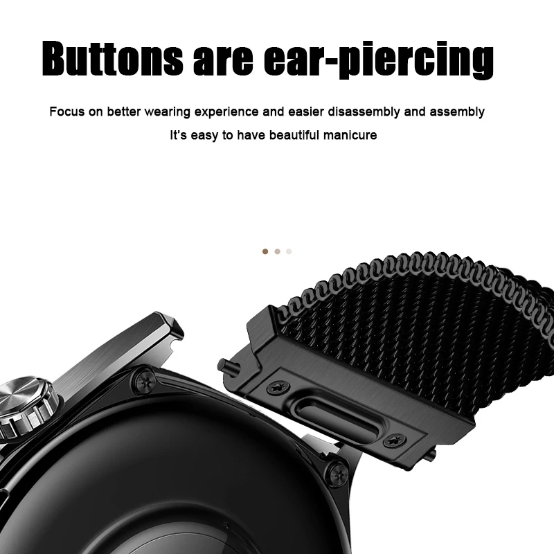 Elegant 22mm Milanese Magnetic Wrist Band Accessory