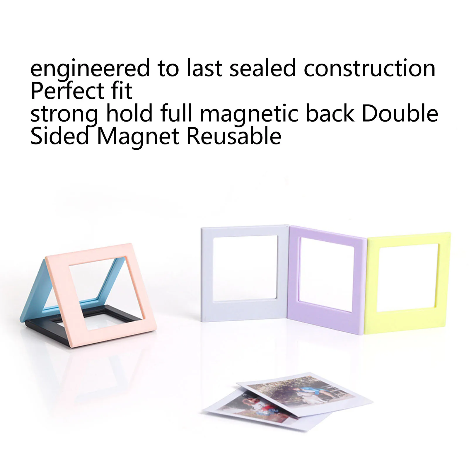 Magnetic Picture Frame Double Sided Magnet Photo Frame Fridge Frames for Square