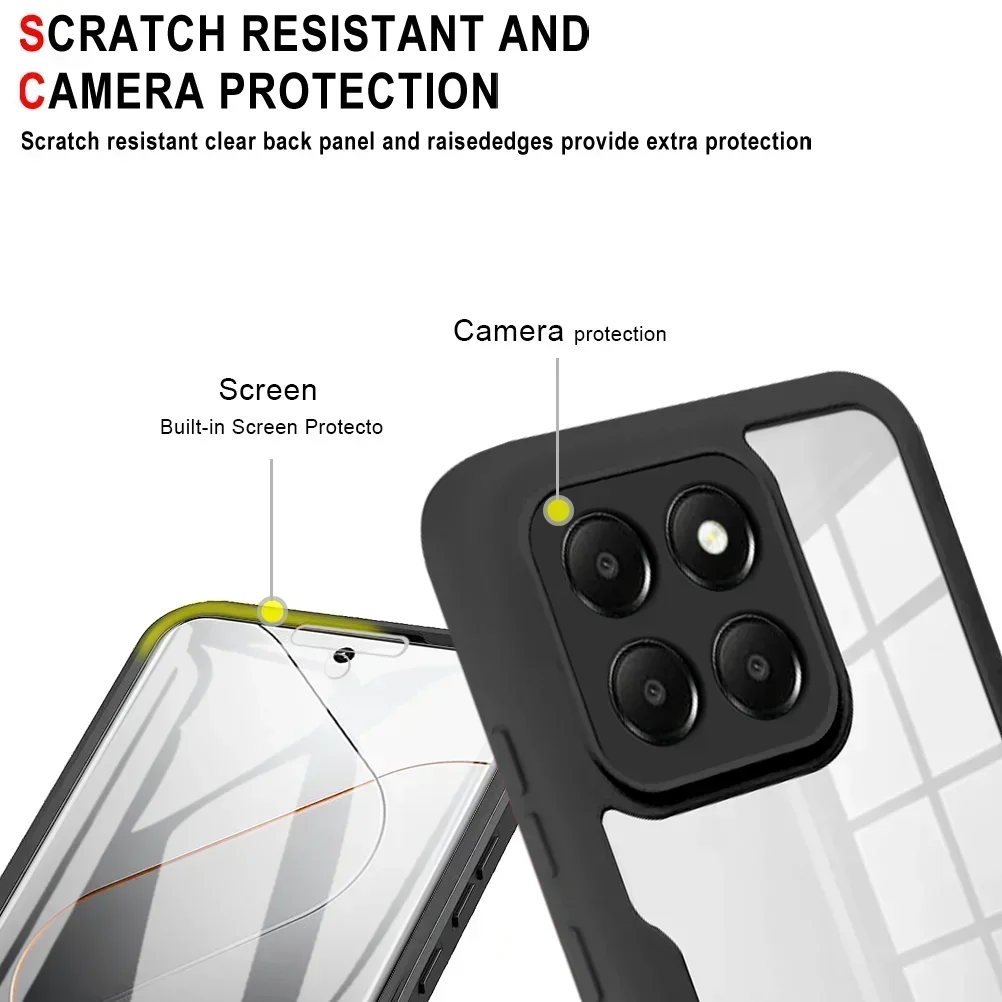 360 Full Body Case voor Xiaomi 14 13 12 11 10 Lite Ultra POCO M3 X3 NFC X4 M4 x5 F5 Pro Dubbelzijdig Coque Funda Beschermen_voghion.com