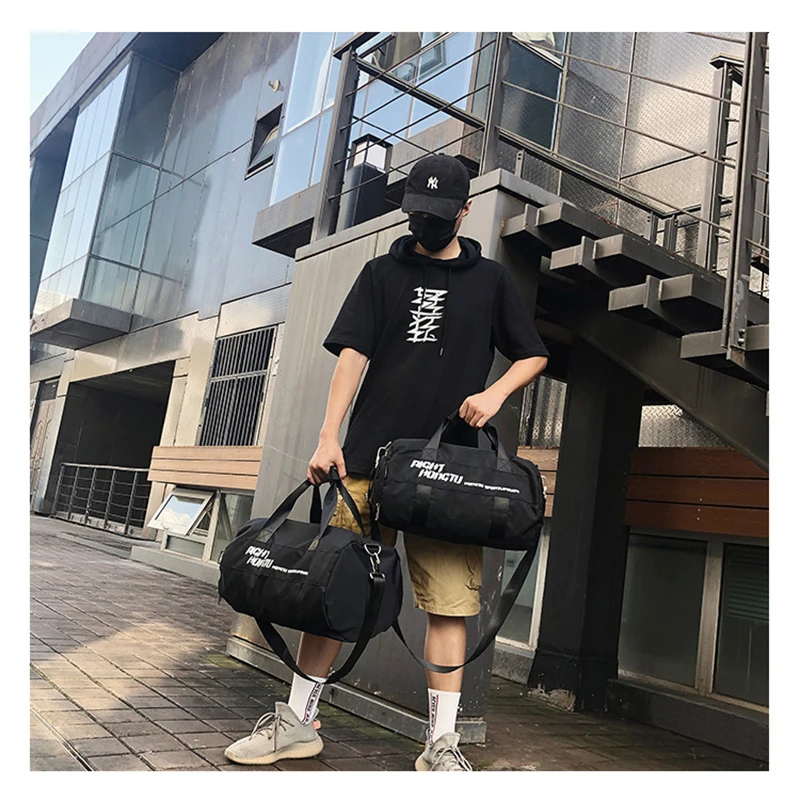 Sports Gym Fitness Bags For Women 2022 Travel Luggage Trend Handbag Shoe Pocket Female Waterproof Shoulder Training Sneaker Bag