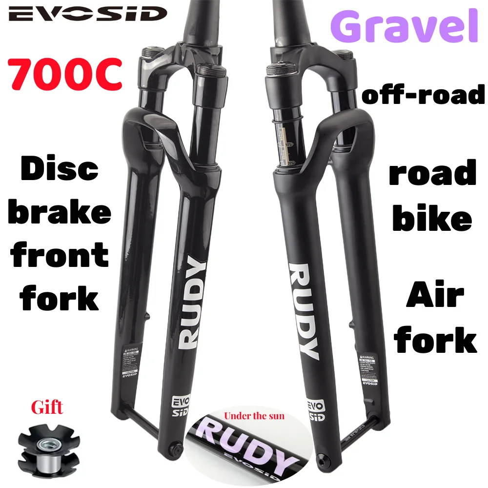 EVOSIDRoadBikeAirForkSuspension700CGravelBicycleRockShoxAir