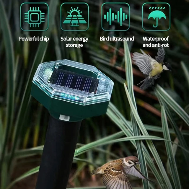 Állati Rágcsálók Ismétlő Ultrahangos Egér Madár Macska Kutya Denevér Tribellens Napenergiával Működő Kerti Farm Róka Rémület Kártevő Kártevőirtás - Image 3