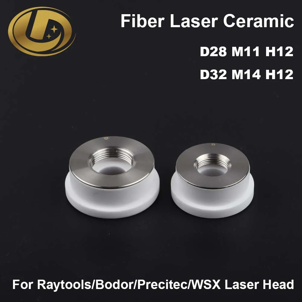 Laser Ceramic Nozzle Holder - 28mm Or 32mm For Precitec WXS/HANS/Raytools Fiber Laser Cutting Heads (Type A Or B)