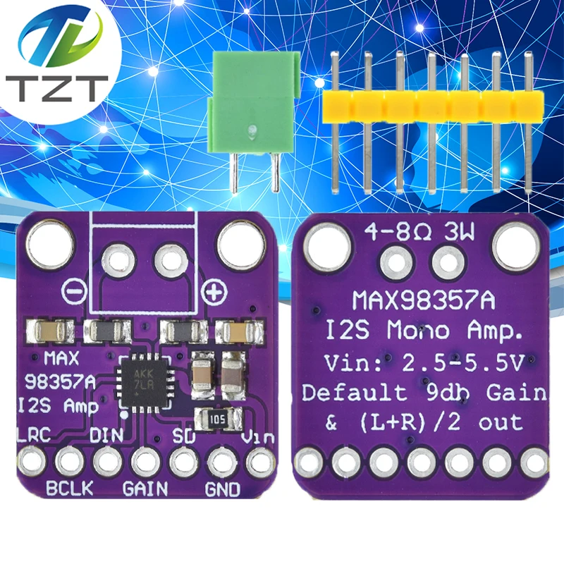 รูปสินค้า โมดูลขยายเสียง I2S Class D สำหรับ RPi ESP32