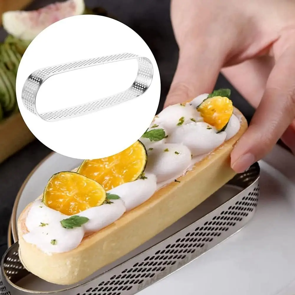 10 stuks zwarte ronde mousse-cirkelring taartvormen voor het maken van
