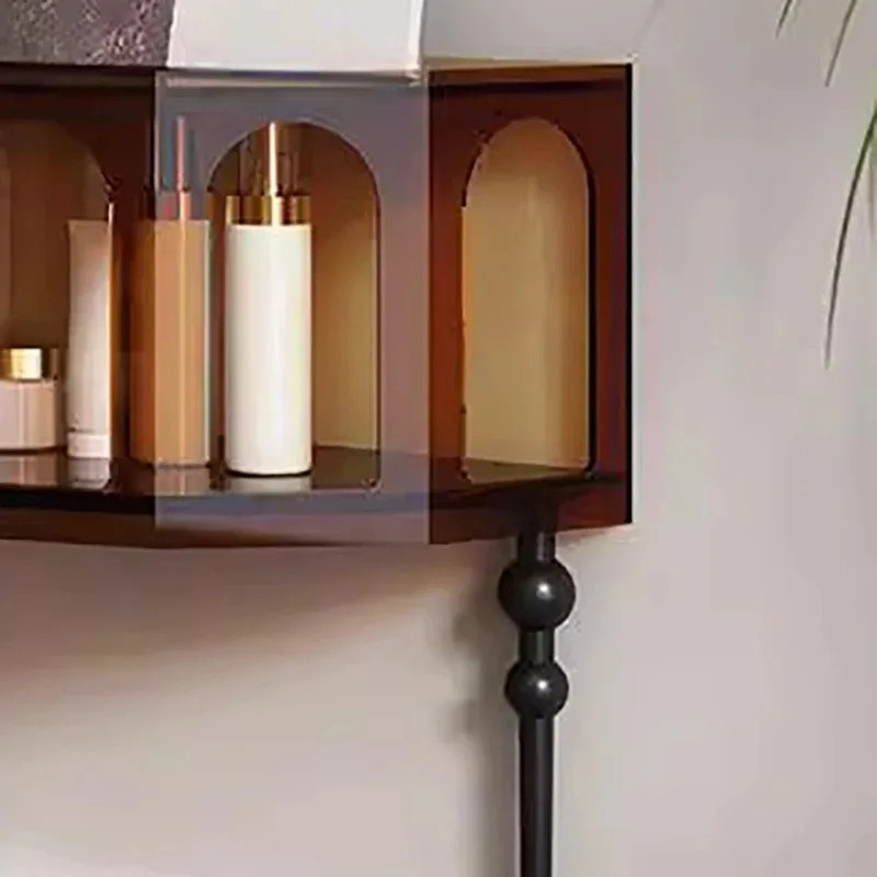 Consolle alla moda in acrilico con portaoggetti Consolle moderne e minimaliste romane Mobili industriali Chic Consola Mueble - immagine 4