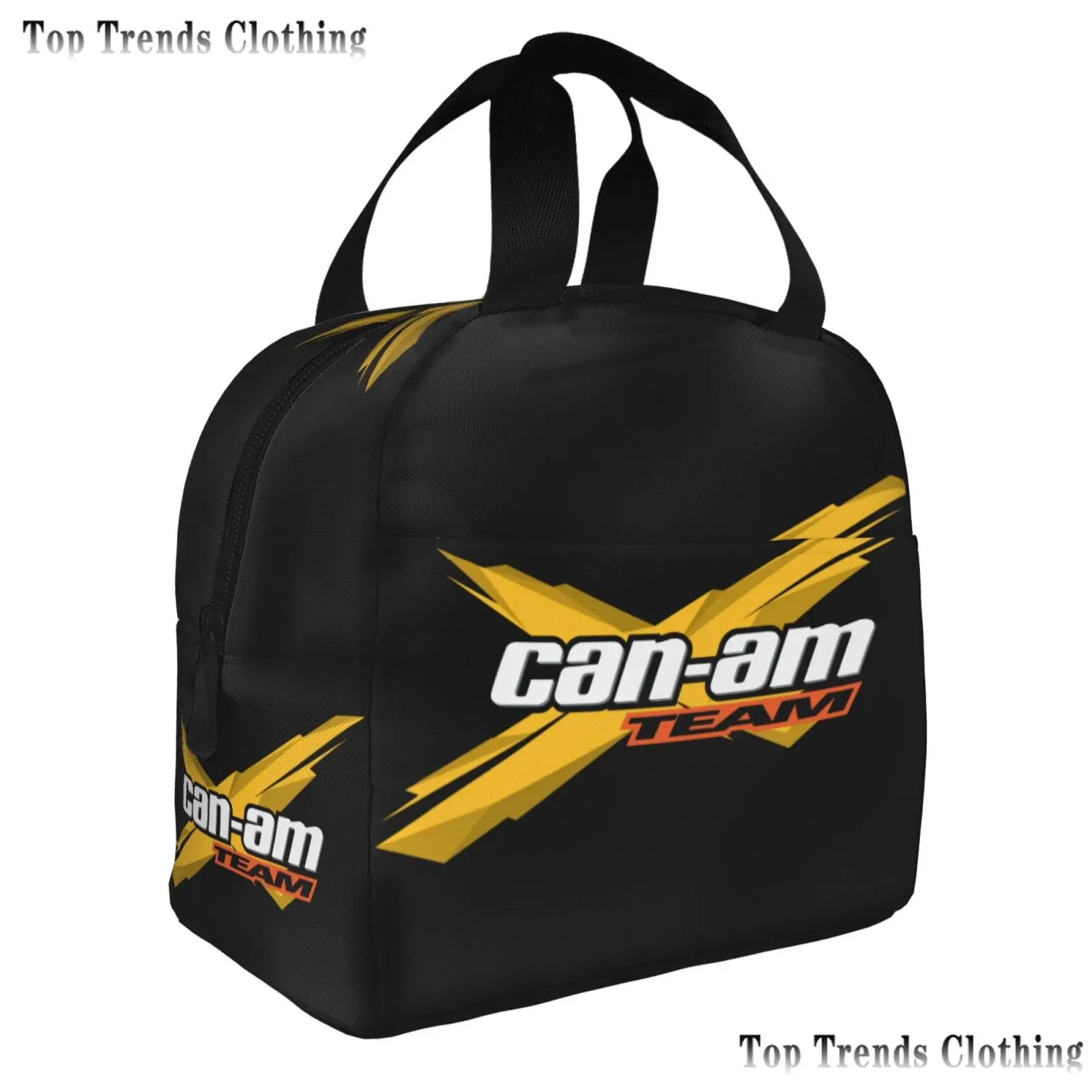 Can Am Team Insulated Lunch Bags for Women Enduro Cross Motocross Bitumen Bike Life Resuable Cooler Thermal Bento Box Work