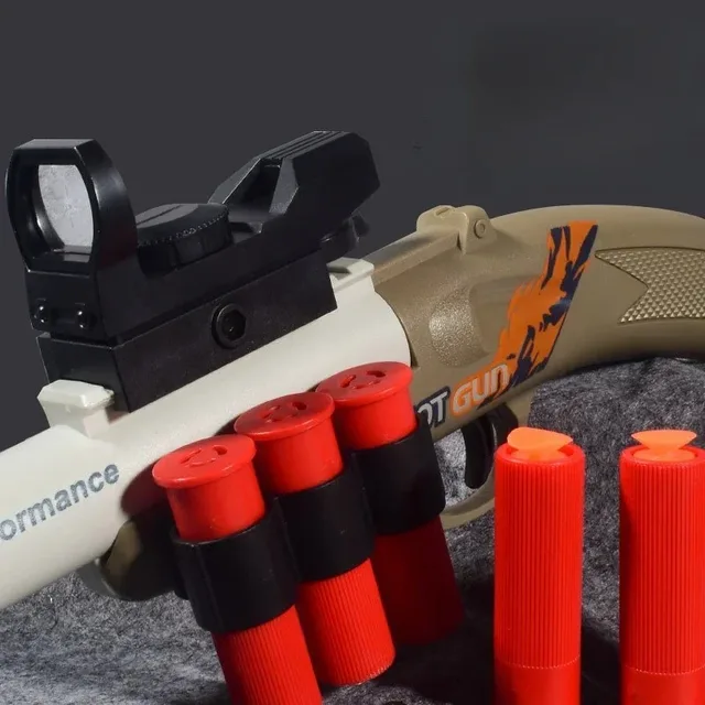 Shell Throwing Airsoft Rifle Toy Guns Foam Blaster Submachine Gun Enhanced Revolver Soft Bullet Outdoor CS Weapon Birthday Gift 4
