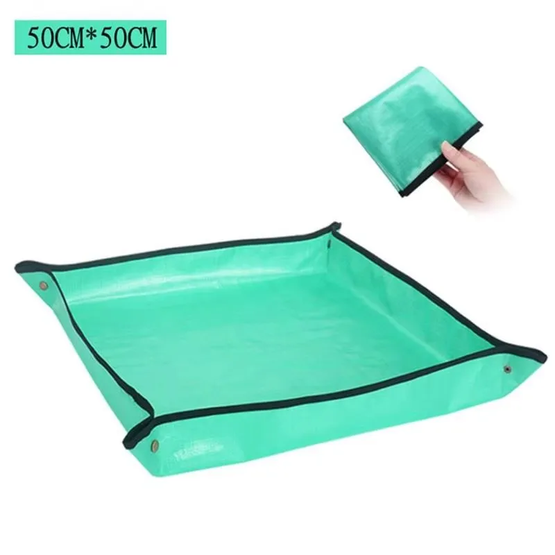1 Stück Pflanzmatte 50cm -100cm Garten-Umtopfunterlage Faltbare Garten-Pflanzen-Blumentopf-Umtopfmatte Wasserdichte Matten – Detail 5