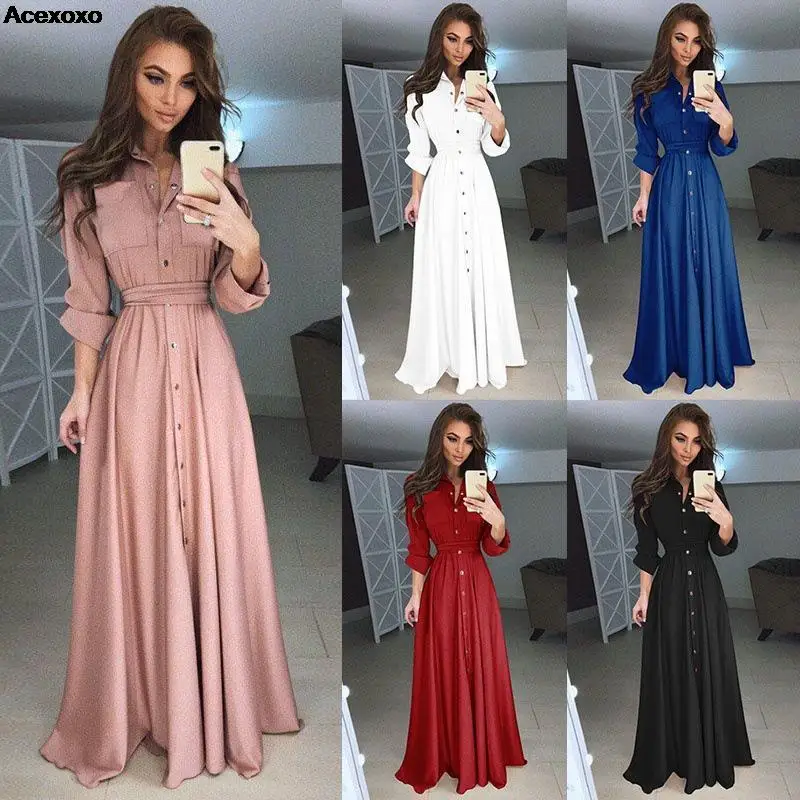 

2023 spring new women's fashion casual temperament waist chiffon V-neck swing dress