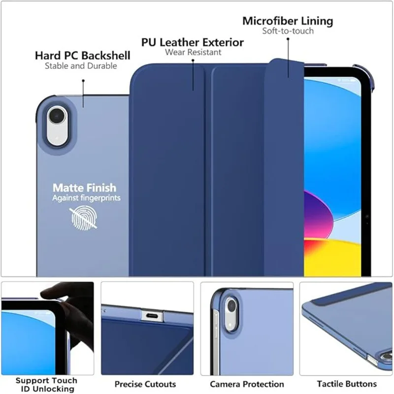 Slim Stand Hard Back Cover with Auto Wake/Sleep