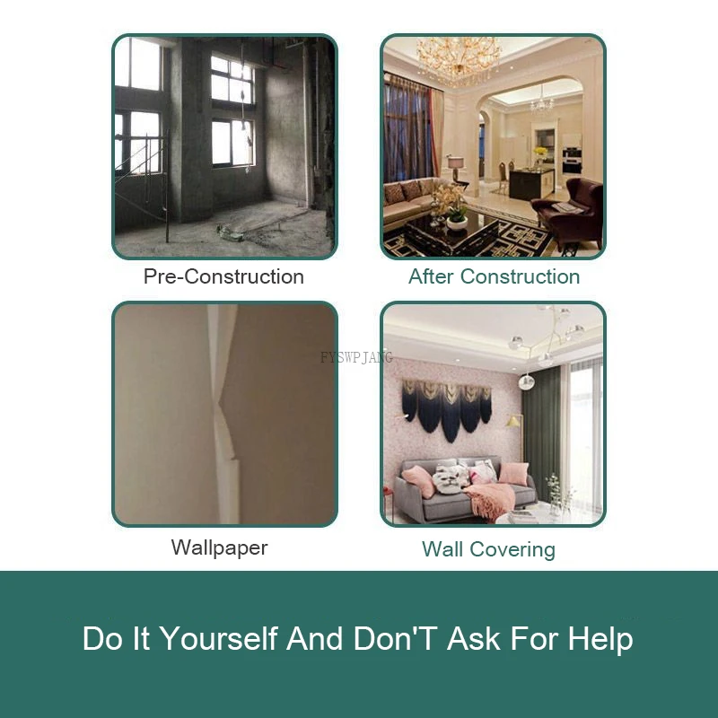 Wall Mud Wall Renovation Paint Coating Covering Plant Fiber Mud Repair Decoration Ecological Paint Wallpaper