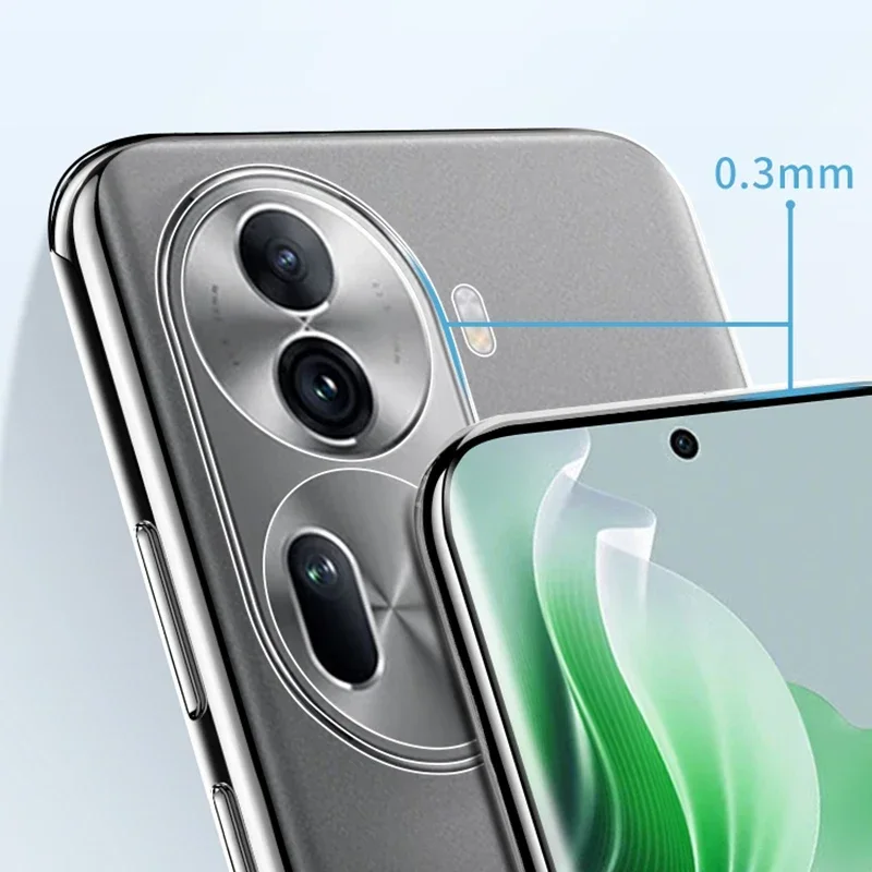 Custodia Per Oppo Reno11 Pro 5g Con Supporto A Anello E Vetro Temperato 9H – Cover Ibrida PC + Silicone (IMDH-LVH) - 2