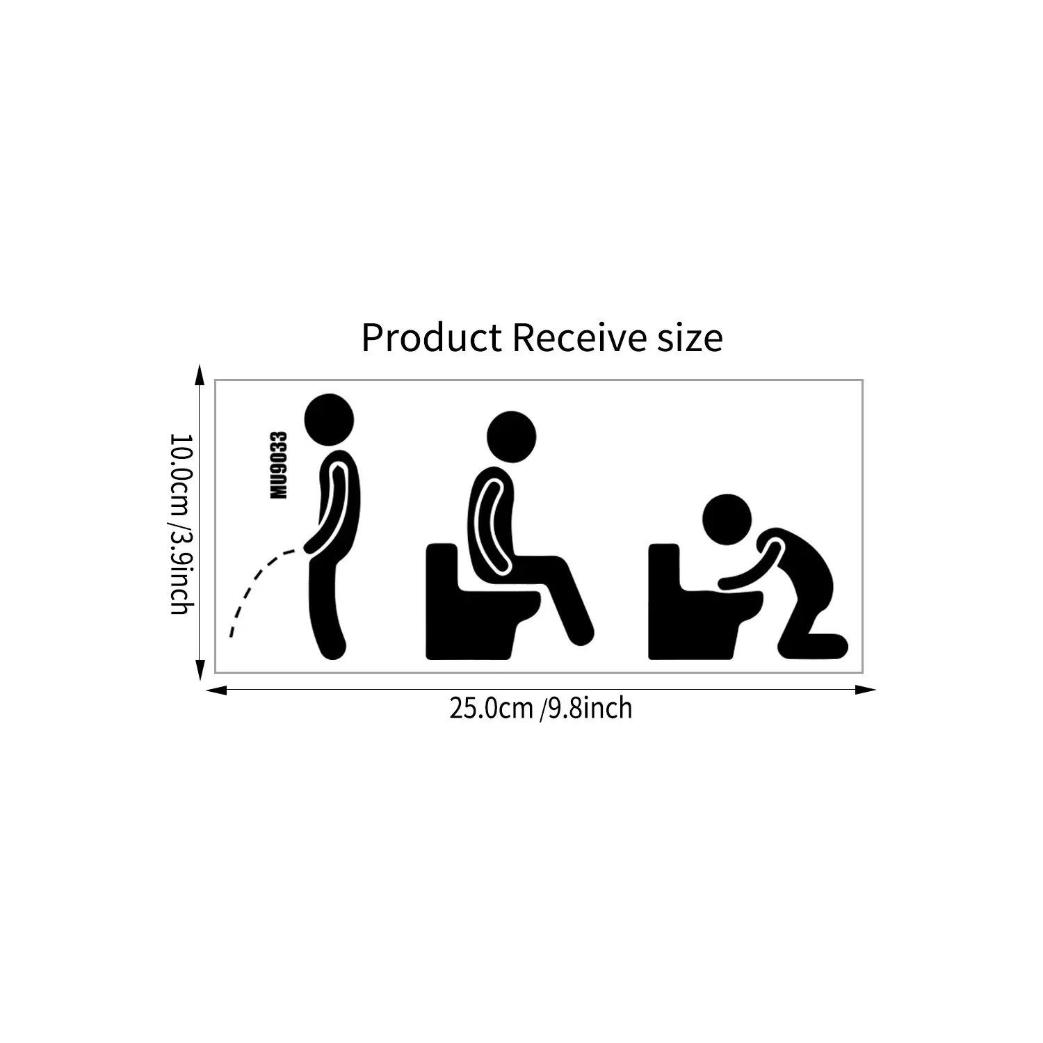 Funny Toilet Stickers Door Decor Washroom Wall Decals Waterproof