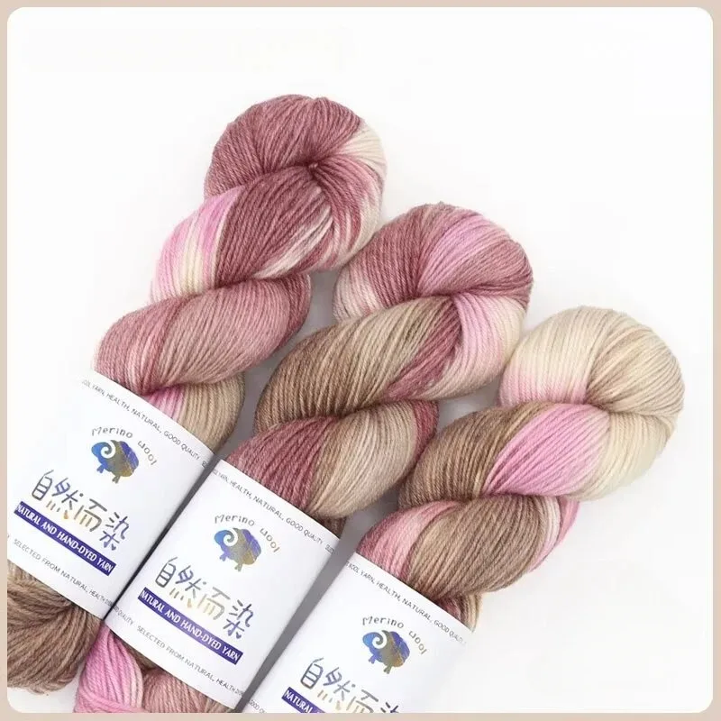 Hand-Dyed Gradient Wool Yarn - 100g, 270m for Knitting & Crocheting Sweaters and Scarves