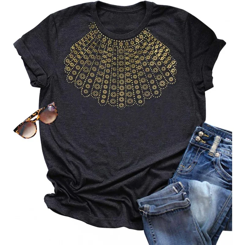 

Women's Printed T-Shirt Creative Pattern Loose Shirt Fashion Tops Weekend Wear